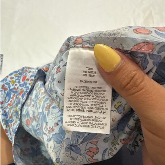 Boden Womens 10 Regular Ditsy Floral Contemporary Office Button Down Top Dainty - Picture 6 of 8